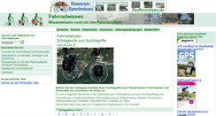 Desktop Screenshot of fahrradwissen.de